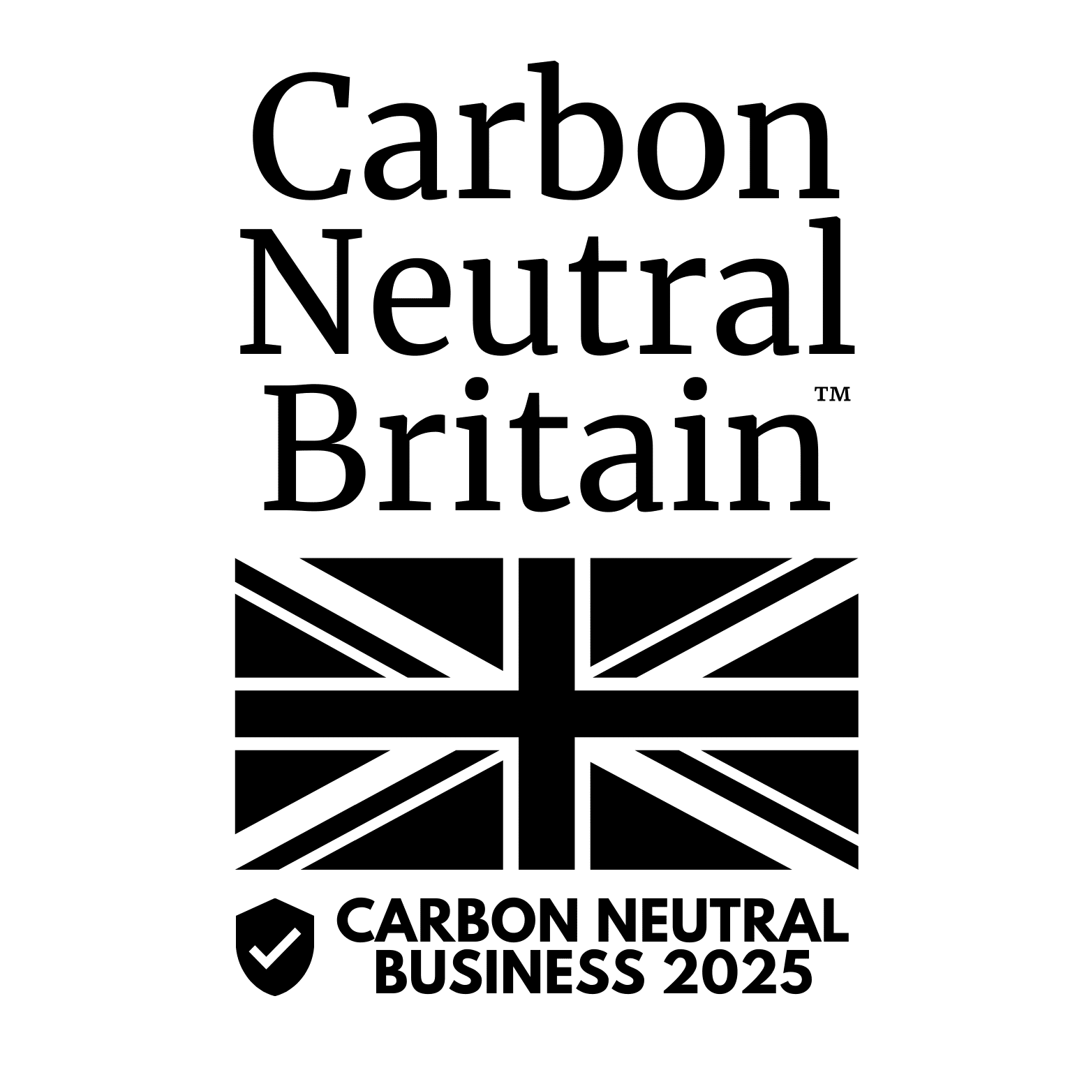 CNB Business Logo Black 2025 – Transparent Background Carbon Neutral Logo